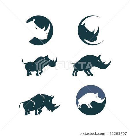Rhino illustration 83263707