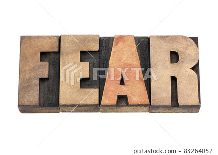 fear word in wood type fear word in wood type 83264052