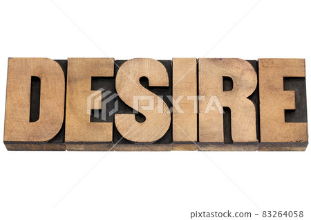 desire word in wood type desire word in wood type 83264058