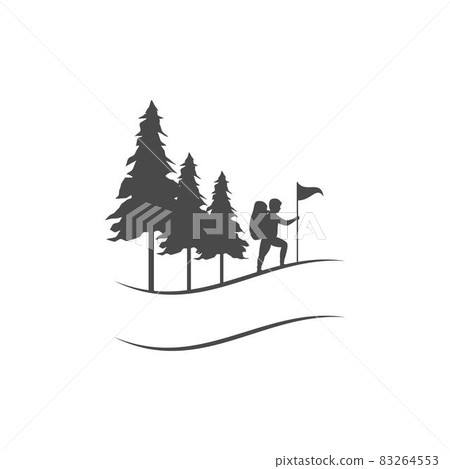 Climber illustration Climber illustration 83264553