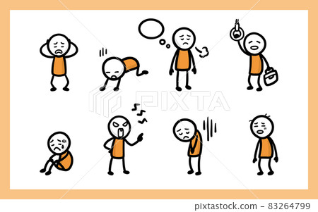 Stressful and depressing stickman 83264799