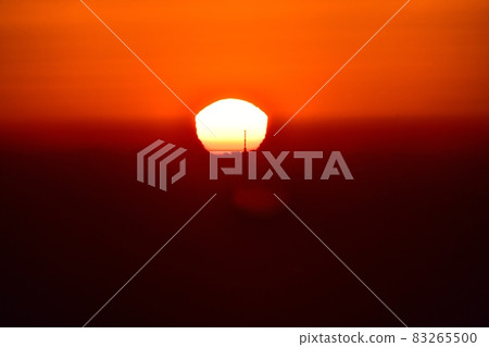 觀八州展望台奧武藏山的天空樹和日出 83265500