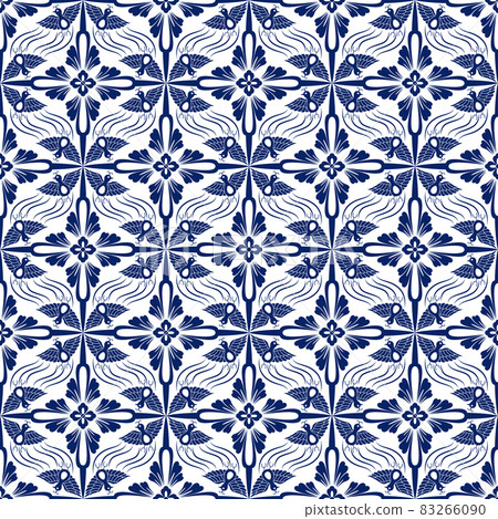 Japanese pattern pattern swatch material bird tasuki 83266090