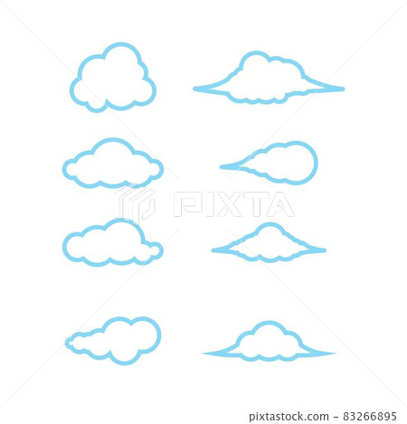 Cloud silhouette Cloud silhouette 83266895