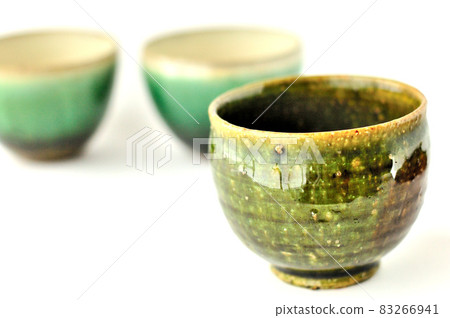 Oribe ware pumped teacup Oribe ware pumped teacup 83266941