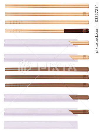 筷子，主套裝，側視圖（即使打印也很漂亮） 83267254