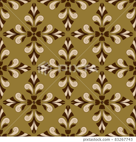 Floral wallpaper. Classic Baroque floral ornament. Seamless vintage pattern Floral wallpaper. Classic Baroque floral ornament. Seamless vintage pattern 83267743