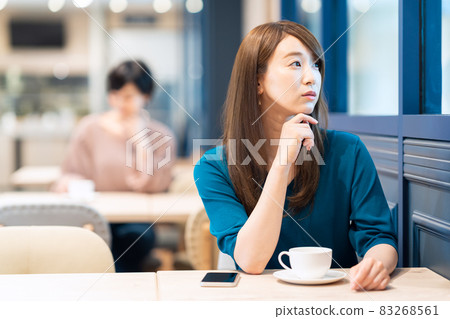 Female cafe tea time shooting cooperation: Creadisce (Maruzen-Yushudo Co., Ltd.) 83268561