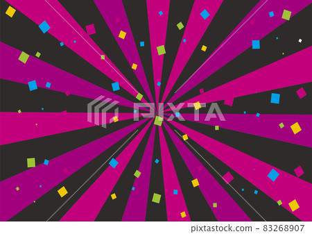 Pink black radial background material confetti 83268907