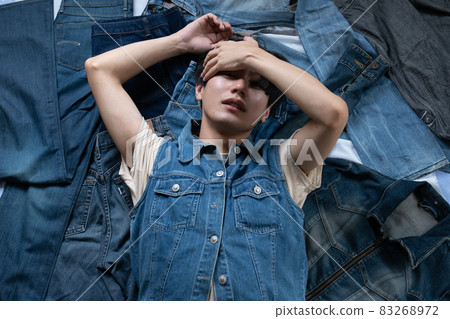 Men collecting denim and jeans Men collecting denim and jeans 83268972
