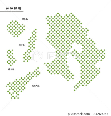 Map of Kagoshima prefecture dot Map of Kagoshima prefecture dot 83269044