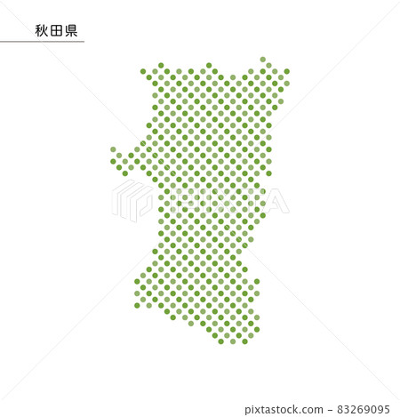 Map of Akita Prefecture Dot 83269095