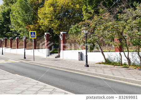 fence of public garden Hermitage in Moscow city 83269981