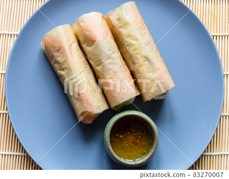 wrapped Nem Cuon, Vietnamese fresh spring rolls wrapped Nem Cuon, Vietnamese fresh spring rolls 83270007
