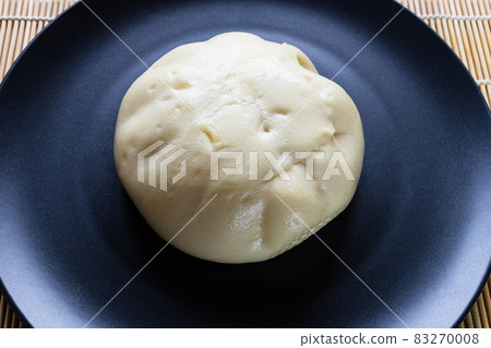 steamed Banh bao, Vietnamese savory bun close up 83270008