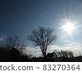 Sunset blue sky 83270364