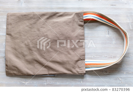 brown fabric double handles sling Bag on gray brown fabric double handles sling Bag on gray 83270396
