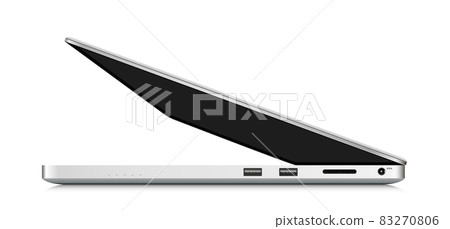 Laptop side view Laptop side view 83270806