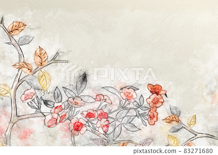 Retro watercolor flower bouquet illustration Retro watercolor flower bouquet illustration 83271680