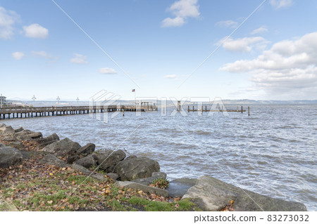 Coastal area in Tacoma, Washington with beautiful sky background Coastal area in Tacoma, Washington with beautiful sky background 83273032
