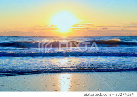 Hinode Kuji Beach Coast Ibaraki Prefecture Hitachi City 83274184