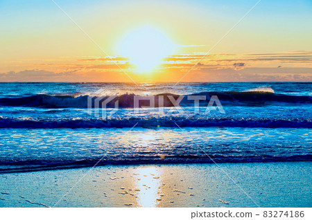 Hinode Kuji Beach Coast Ibaraki Prefecture Hitachi City 83274186