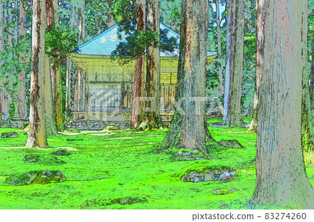 平千寺白山神社海傳苔寺 鮮綠色 平千寺白山神社海傳苔寺 鮮綠色 83274260