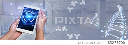 Picture Of Both Hands Holding Cellular Phone Lightly Presenting Wonderful Futuristic Technology. Image Pair Palm Using Digital Telephone Showing Amazing Modern Automation. 83275700