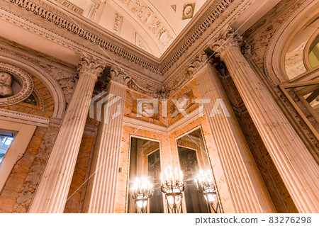 interiors of palazzo Borromeo, lake maggiore, Stresa, italy interiors of palazzo Borromeo, lake maggiore, Stresa, italy 83276298