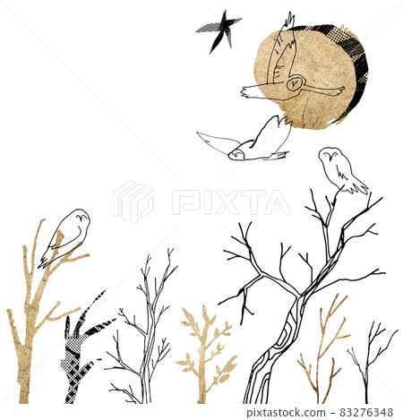 Graphic design template from hand drawn elements 83276348