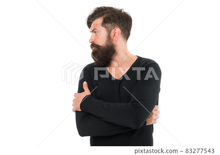 Hairdresser salon. Individual beard styles. Unshaven  83277543