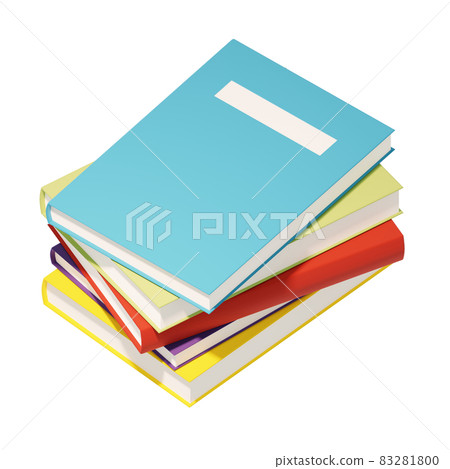 3D素材_疊書本_無影版 83281800