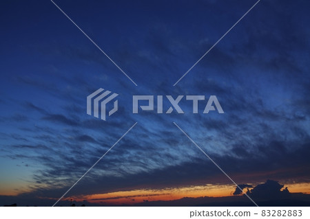 Evening sky of autumn 83282883
