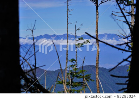 Mountains in the Central Alps from the Okuchausan Forest Zone Mountains in the Central Alps from the Okuchausan Forest Zone 83283024
