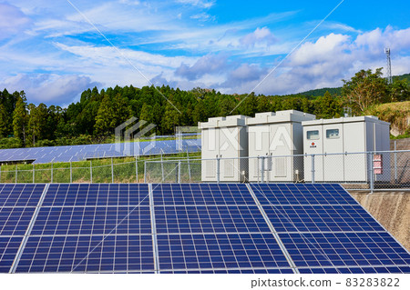 Solar panels and substation equipment 83283822