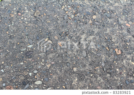 Bird's-eye view of gravel and concrete 83283921