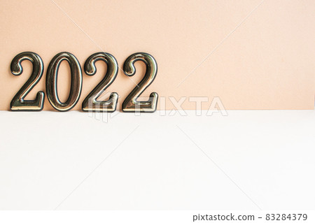 festive and numbers 2022 on light background new year festive and numbers 2022 on light background new year 83284379