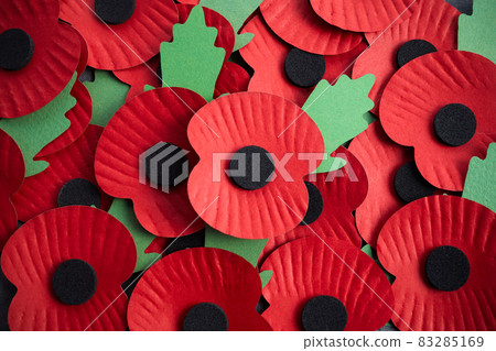 World War remembrance day. Red poppy is symbol of remembrance to those fallen in war. Red poppies background 83285169