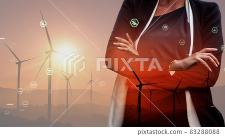 Conceptual environmental conservation and sustainable ESG development 83288088