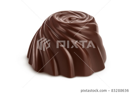 Chocolate candy isolated on white background with clipping path and full depth of field Chocolate candy isolated on white background with clipping path and full depth of field 83288636