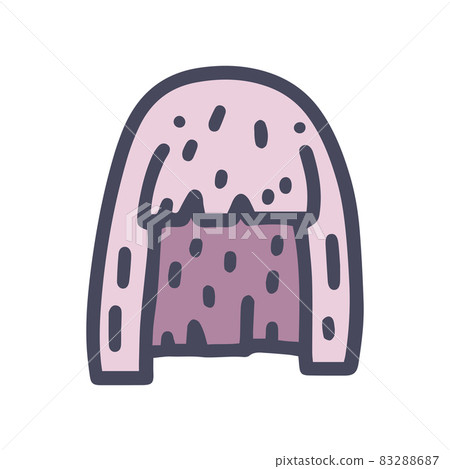 wig color vector doodle simple icon design wig color vector doodle simple icon design 83288687