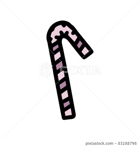 plastic straw color vector doodle simple icon 83288798