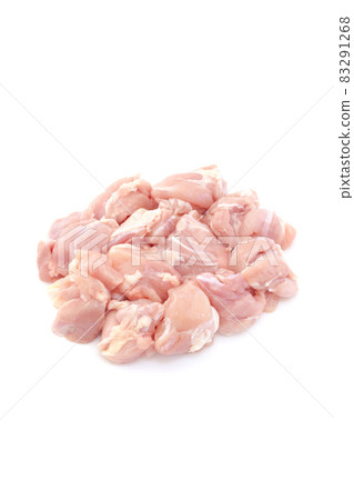 Young chicken thigh cut for fried chicken [white background] 83291268