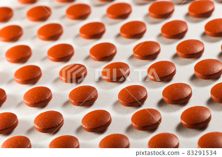 Round Prescription Pill Pattern Abstract On White 83291534