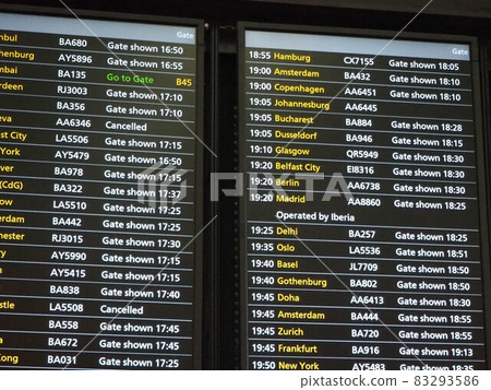 Flight Information London Heathrow Airport 83293586