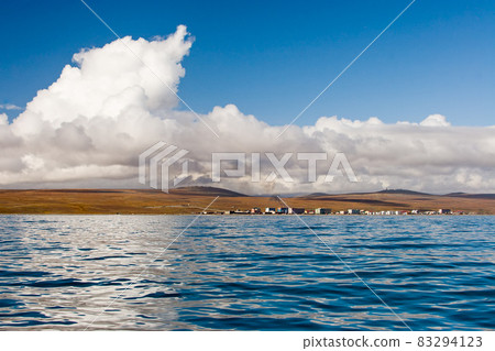 View from the sea to the Chukchi village of Lavrentiya. 83294123