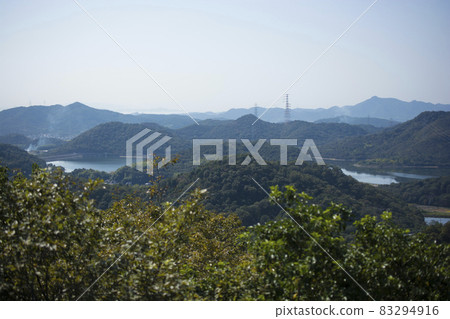 平磯湖和山脈(兵庫縣加古川市) 平磯湖和山脈(兵庫縣加古川市) 83294916