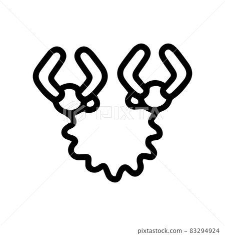 nipple clamps line vector doodle simple icon nipple clamps line vector doodle simple icon 83294924