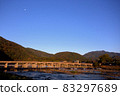 Scenery of Togetsu Bridge in Arashiyama, Kyoto 83297689