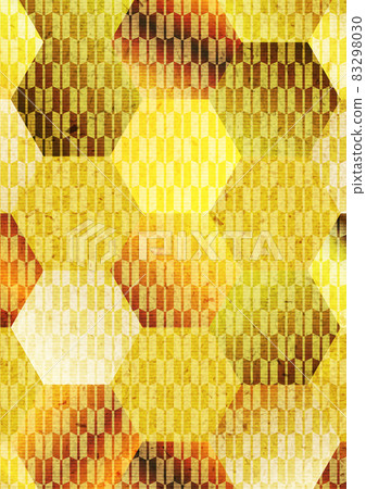 Gold leaf arrow fletching hexagonal pattern vertical Gold leaf arrow fletching hexagonal pattern vertical 83298030